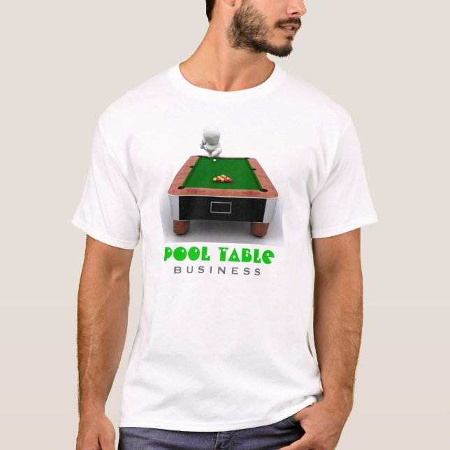 T-shirt de compagnie de table de billard (Devant)