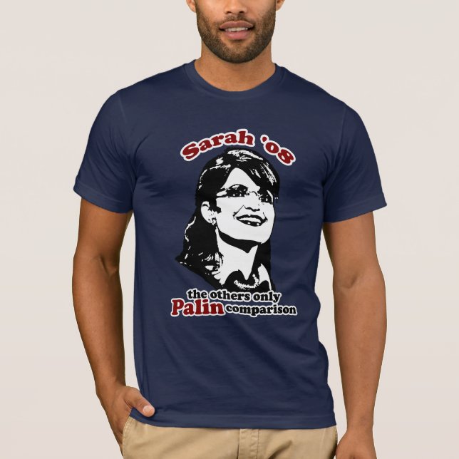 T-shirt de comparaison de Palin (Devant)
