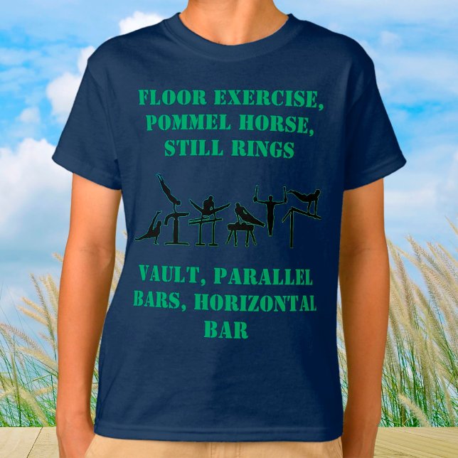 T-Shirt de compétences de gymnastique pour garçons (Créateur téléchargé)