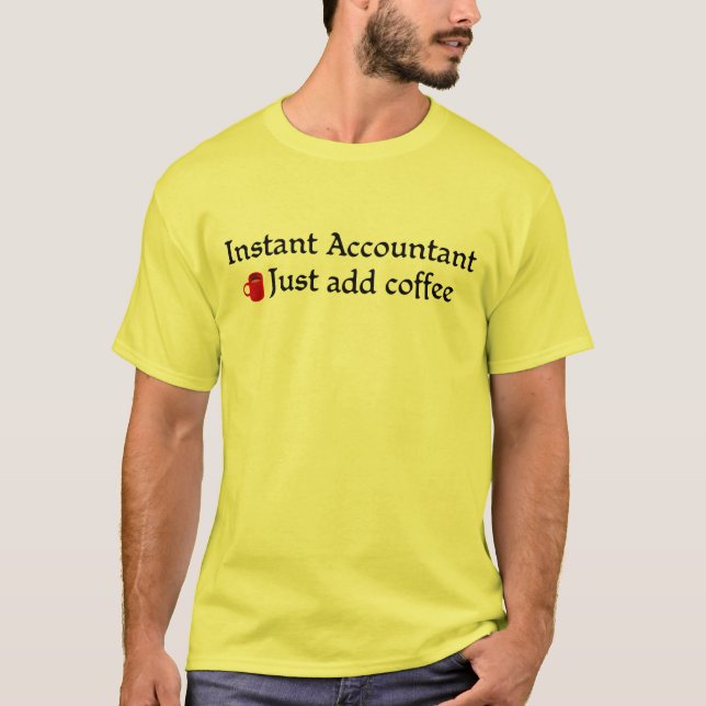 T-shirt de comptable (Devant)
