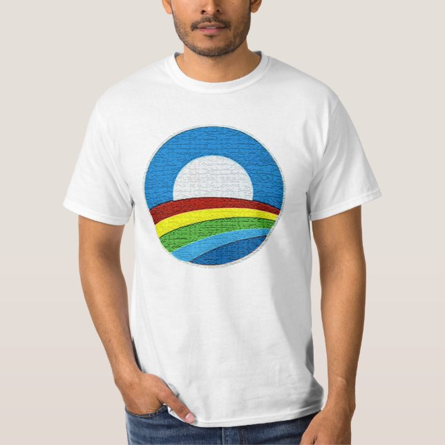 T-shirt de conception de cercle d'arc-en-ciel (Devant)