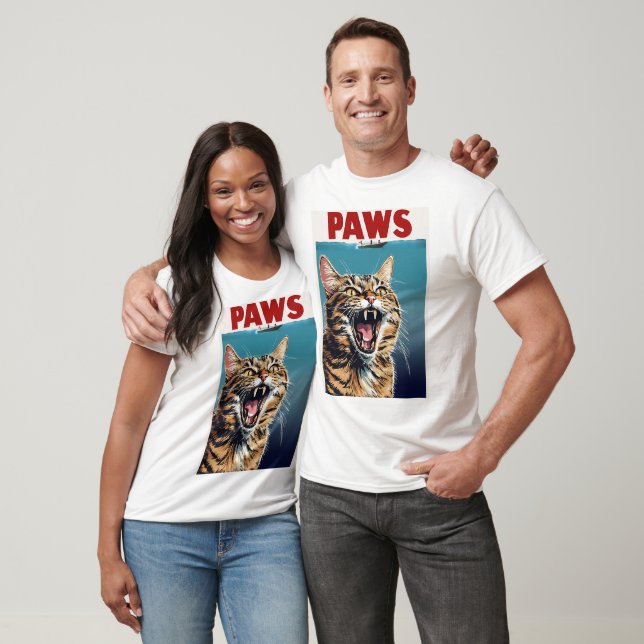 T-shirt de conception de chats PAWS (Unisexe)