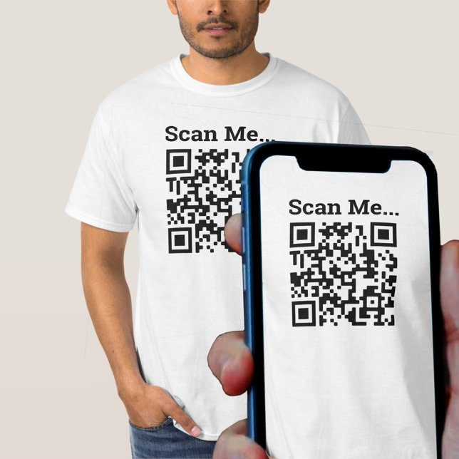T-shirt de conception de code QR (Créateur téléchargé)