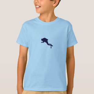 T-shirt de conception de plongeur autonome de