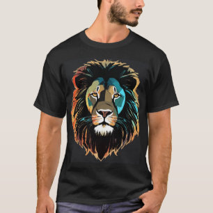 T-SHIRT DE CONCEPTION DE TÊTE DE LION
