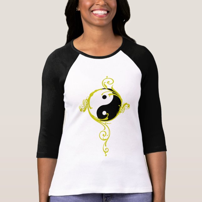 T-shirt de conception de Yin Yang (Devant)