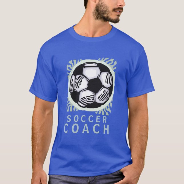 T-shirt de conception d'entraîneur du football (Devant)