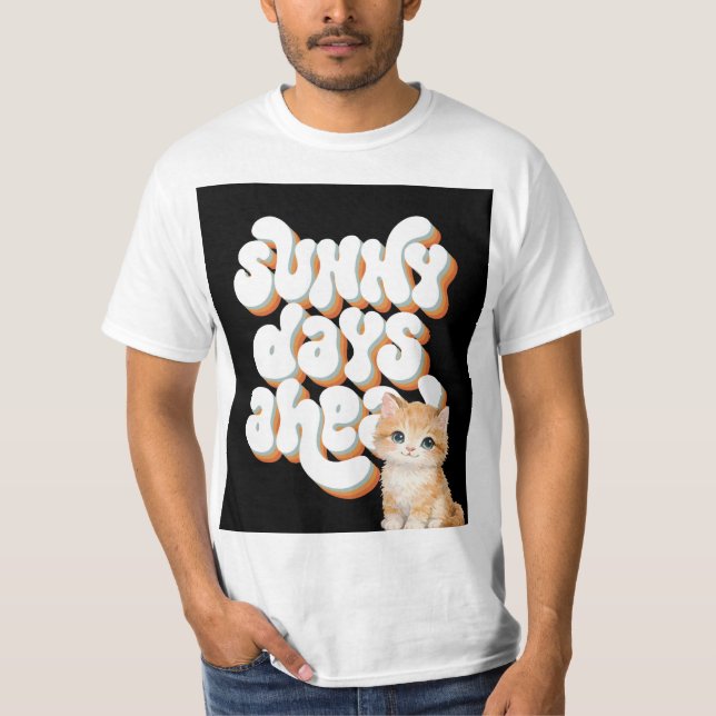 T-shirt de conception pour les amoureux de chats m (Devant)
