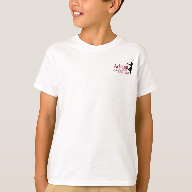 T-shirt de concert de printemps blanc pour enfants (Devant)
