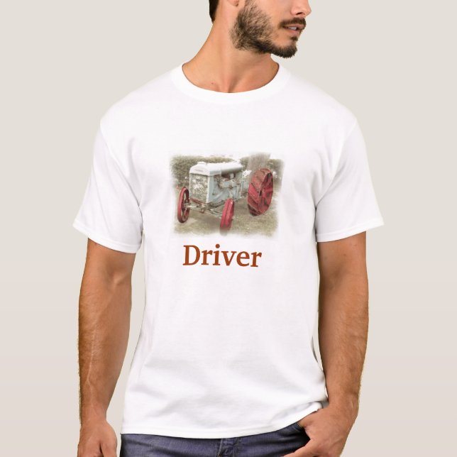 T-shirt de conducteur de tracteur (Devant)