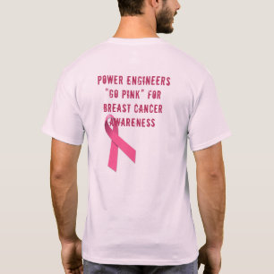 T-shirt de conscience de cancer du sein de NUQUE