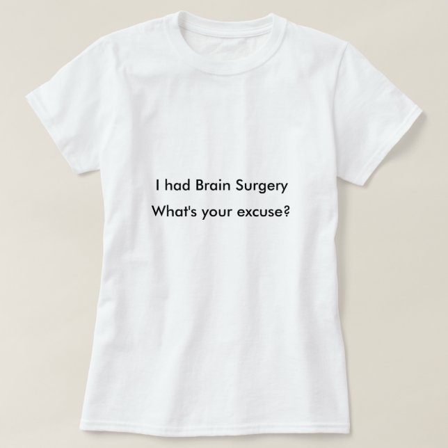 T-shirt de conscience de chirurgie cérébrale (Design devant)