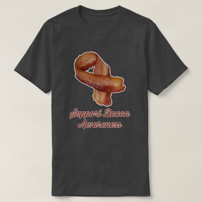 T-shirt de conscience de lard de soutien (Design devant)