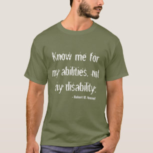 T-shirt de conscience d'incapacité