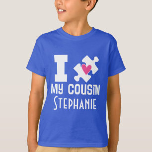 T-shirt de conscience personnalisé par cousin