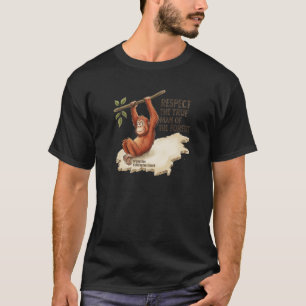 T-shirt de conservation de la carte de l'Orang-Out
