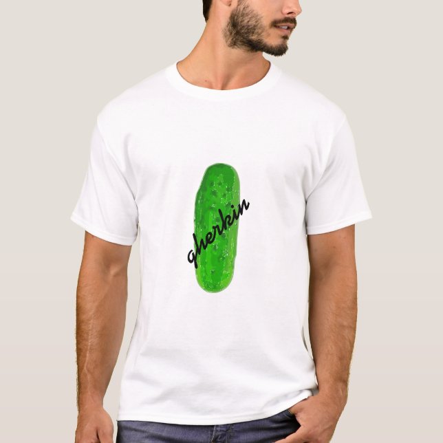 T-shirt de conserves au vinaigre de "cornichon" (Devant)