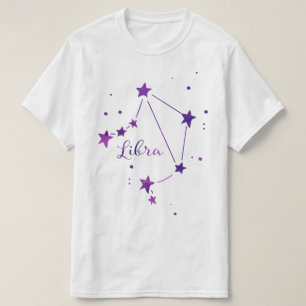 T-shirt de constellation de zodiaque de Balance