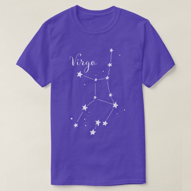 T-shirt de constellation de zodiaque de Vierge (Design devant)