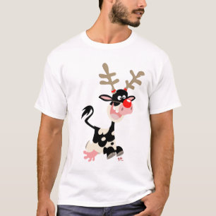 T-shirt de contrefaçon de renne de Noël