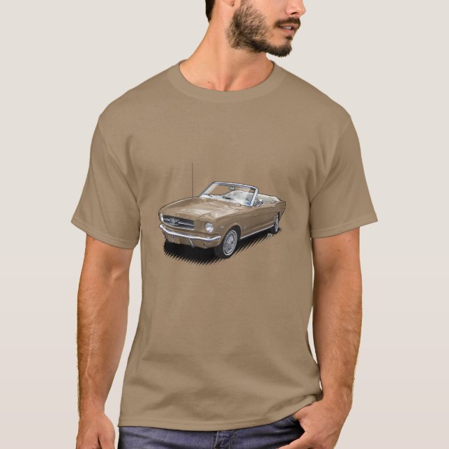T-shirt de convertible de voiture de poney (Devant)