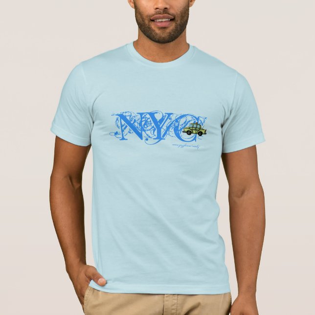 T-shirt de cool de cabine de contrôleur de NYC (Devant)