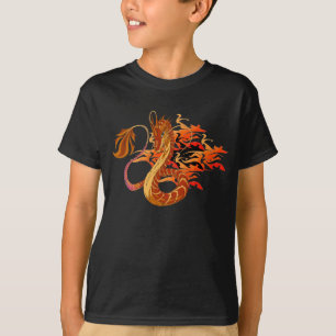 T-shirt de corail d'obscurité d'enfant de dragon