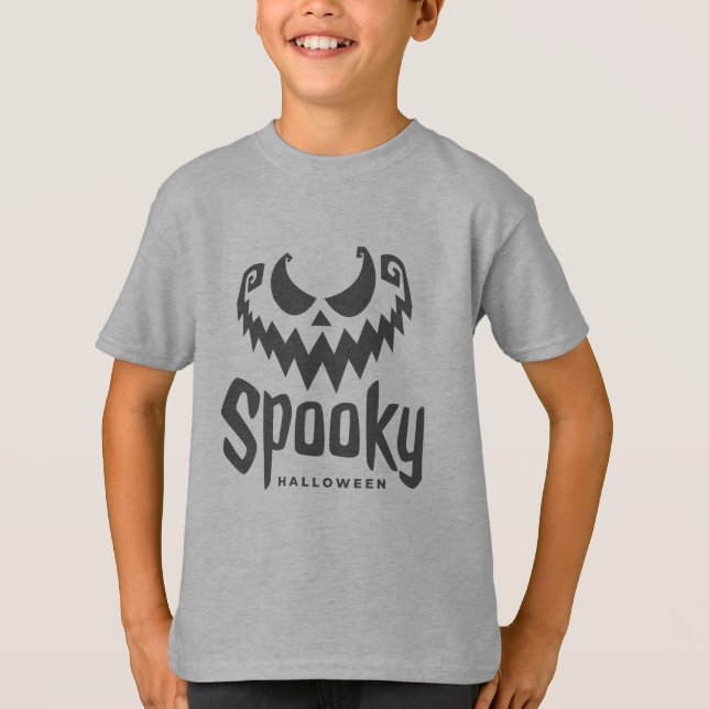T-shirt de costume d'Halloween joyeusement effraya (Devant)