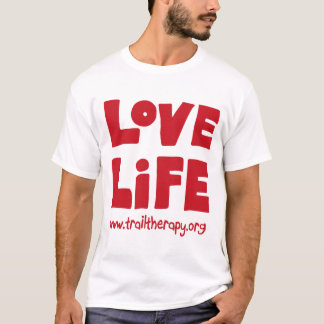 T-shirt de coton de la vie d'amour grand) (