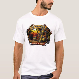 T-shirt de coucher du soleil de Davey Bonez Woody