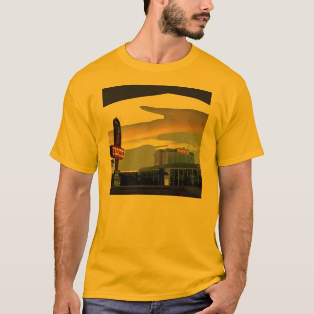 T-shirt de coucher du soleil de Las Vegas de (Devant)