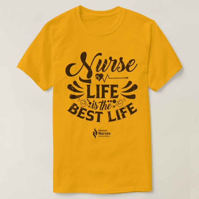 T-shirt de couleur claire Nurse Life (Design devant)