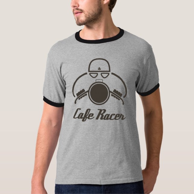 T-shirt de coureur de café (Devant)