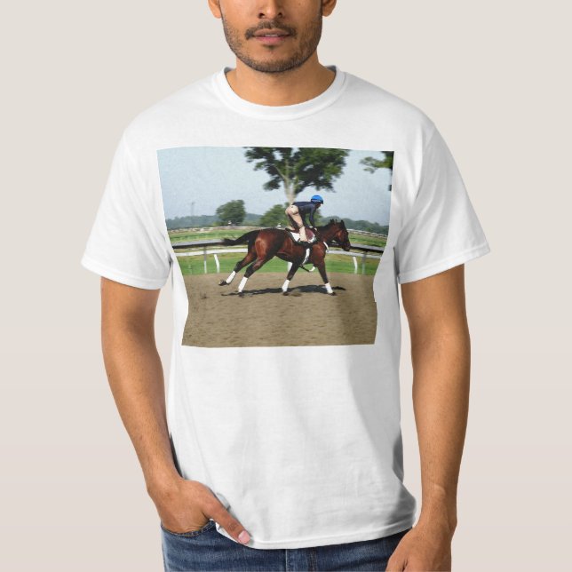 T-shirt de course à cheval (Devant)