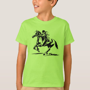 T-shirt de course de chevaux