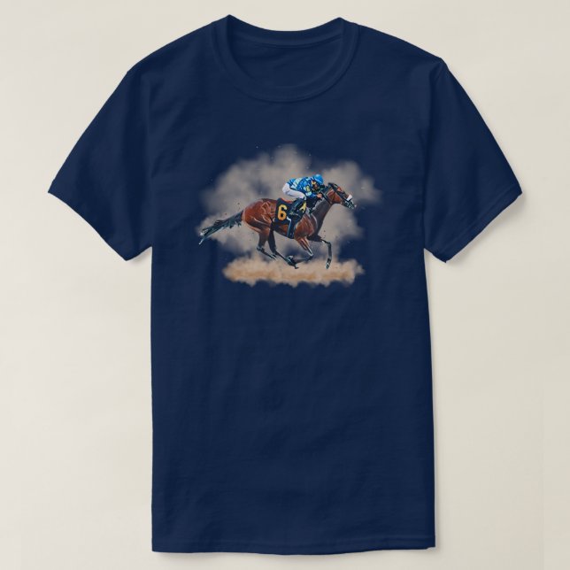 T-Shirt de course de chevaux (Design devant)