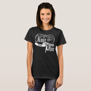 T-shirt de course de grand-mamans de Knit de