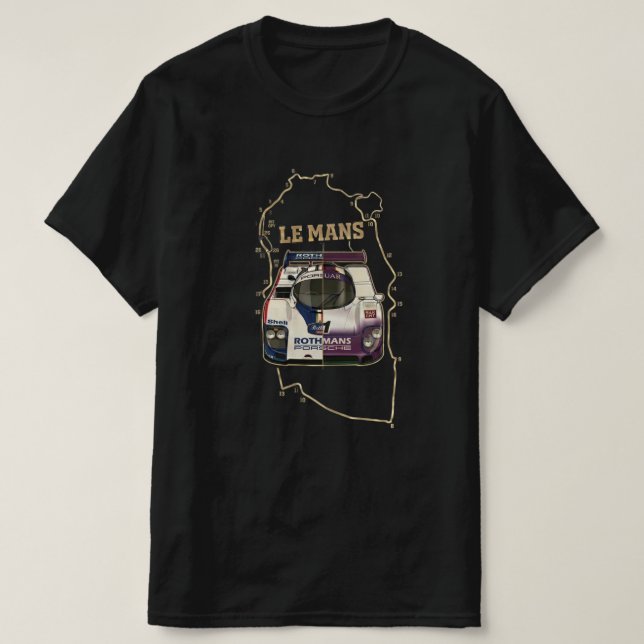 T-Shirt de Course d'Endurance du Mans | Porsche Vi (Design devant)