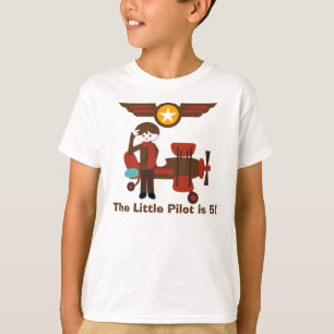 T-shirt de coutume d'anniversaire de pilote de