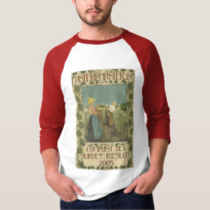 T-shirt de couverture de thé de compost