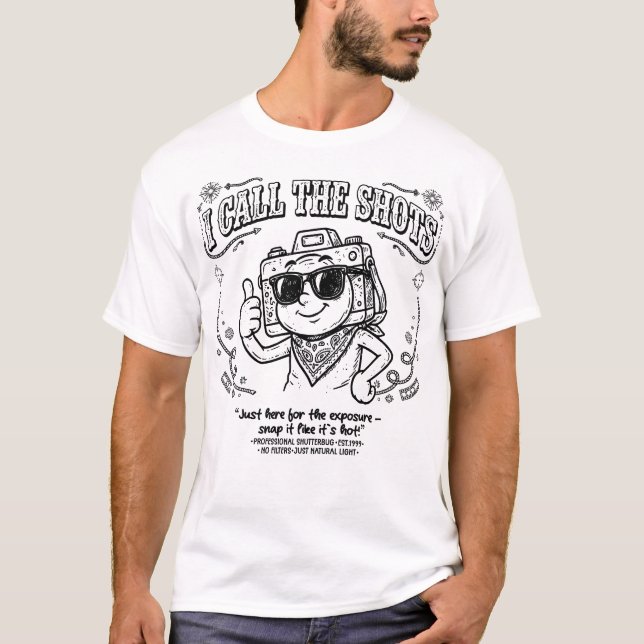 T-shirt de cow-boy de dessin animé rétro drôle "Ap (Devant)