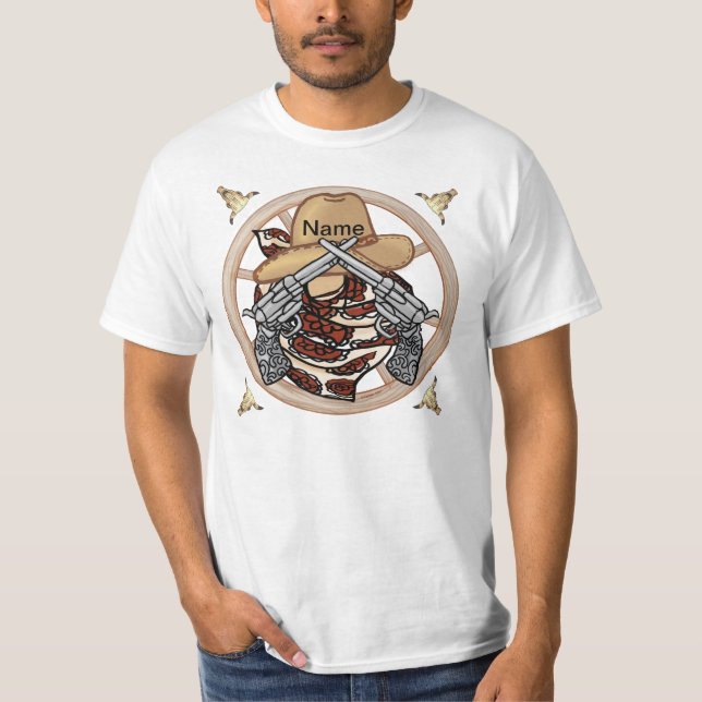 T-shirt de cow-boy du Texas occidental (Devant)
