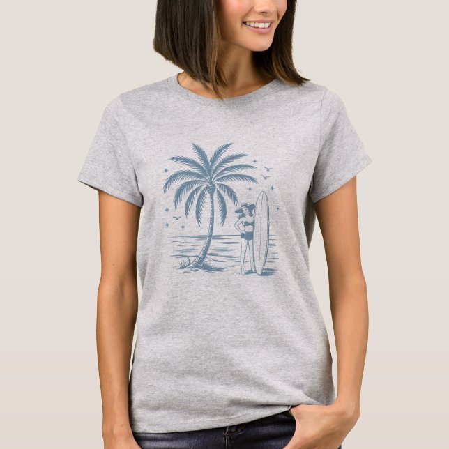 T-shirt de Cowgirl Côtière (Devant)