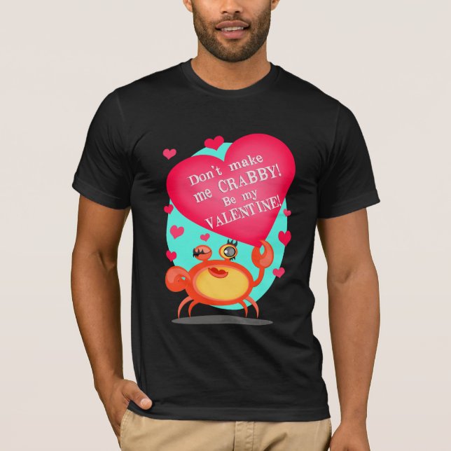 T-shirt de crabe de Saint-Valentin (Devant)