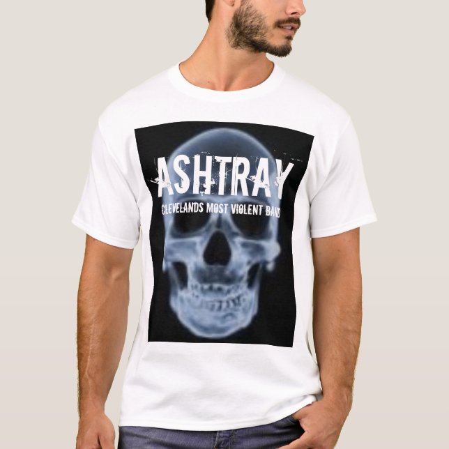 T-shirt "de crâne bleu" de CENDRIER (Devant)