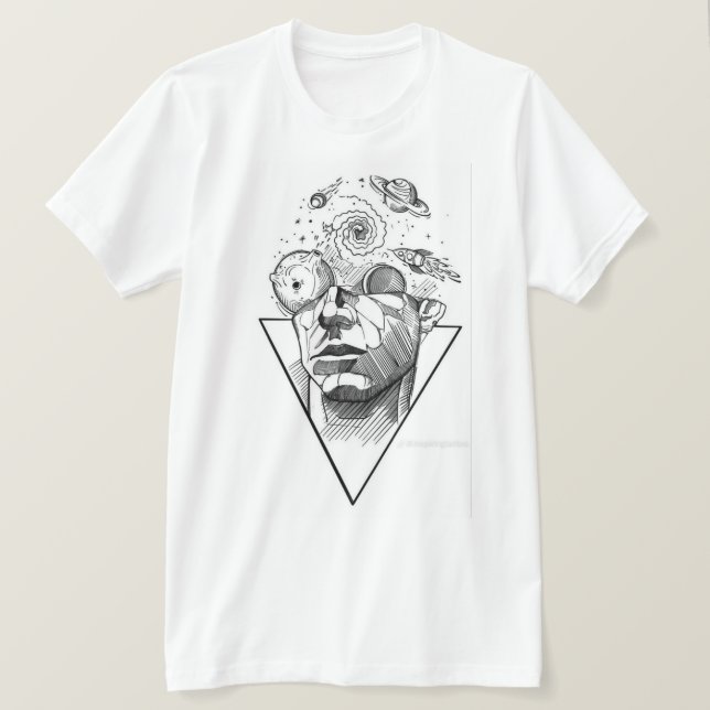 T-shirt de crâne de folie - Streetwear gothique fo (Design devant)