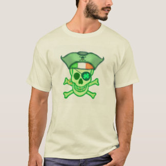 T-shirt de crâne de pirate du jour de St Patrick