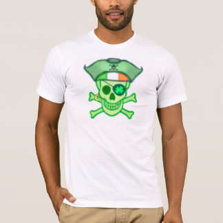 T-shirt de crâne de pirate du jour de St Patrick