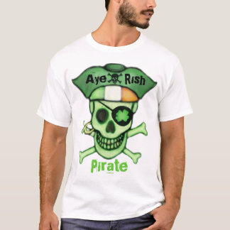 T-shirt de crâne de pirate du jour de St Patrick