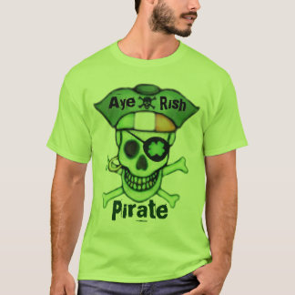 T-shirt de crâne de pirate du jour de St Patrick